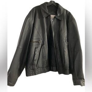 Men's Classic Black Leather Jacket